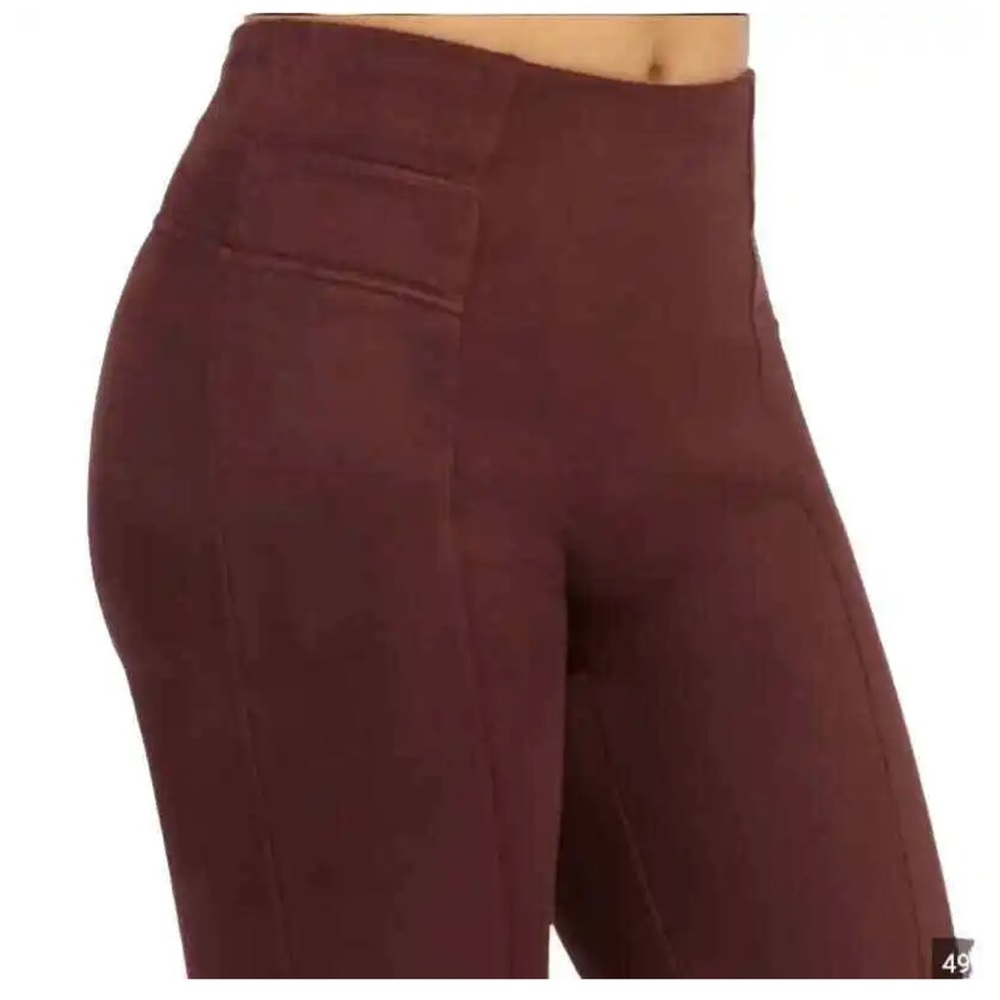 NWT NEW Spanx Faux Suede Leggings in Dark Terracotta Size XS